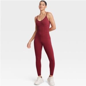 Women’s Corset Bodysuit Joylab Wine Red NWT